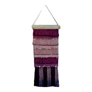 Handwoven tufted wall tapestry.  New with tags
